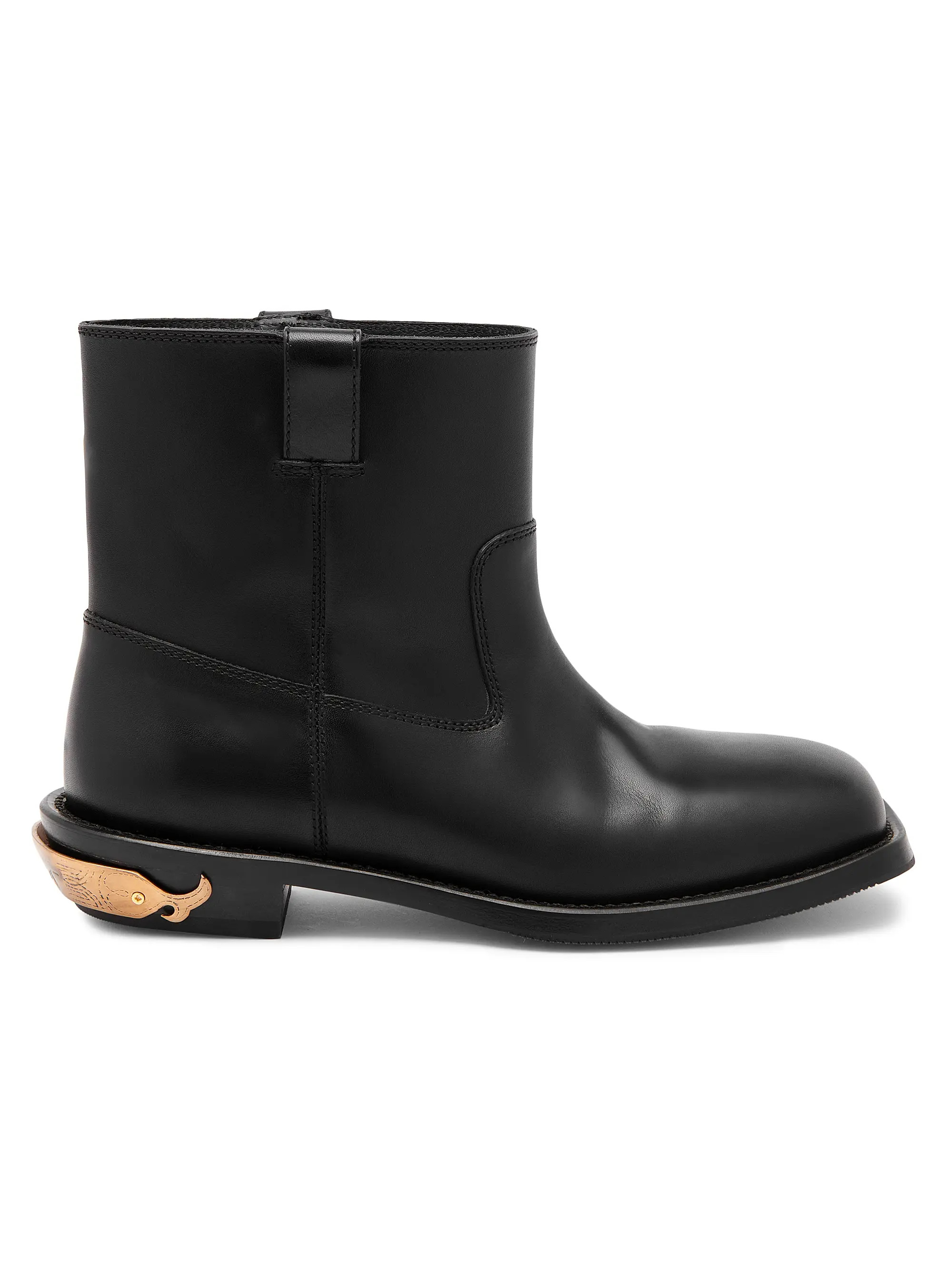 Leather Logo Spur Ankle Boots | Saks Fifth Avenue