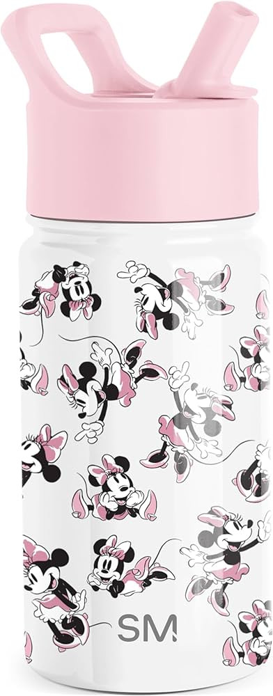 Simple Modern Disney Minnie Mouse Kids Water Bottle with Straw Lid | Reusable Insulated Stainless... | Amazon (US)