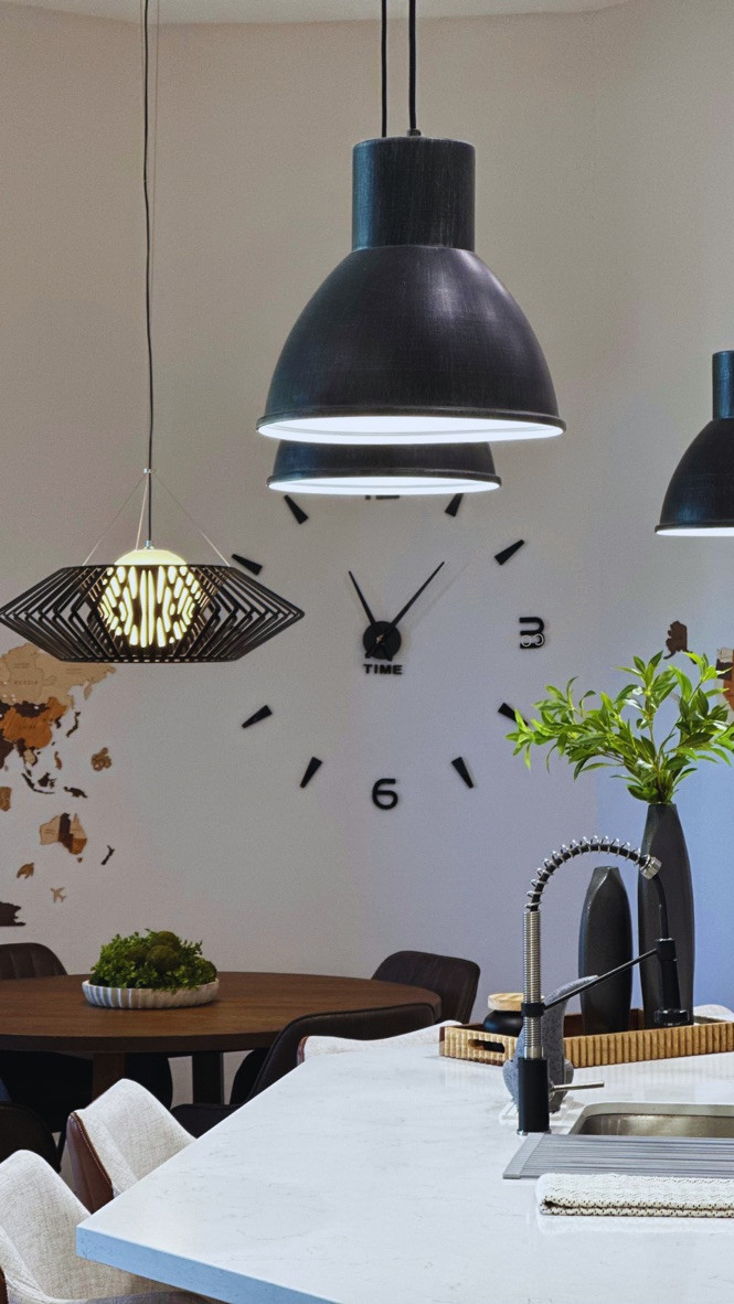 I tried to create cozy breakfast area with elegant and light wall decor. And I wanted it to be functional. So I opted for a giant DIY clock, where you can adjust the diameter yourself and 3d world map. #aziquestyle #walldecor #homestyling

#LTKHome #LTKGiftGuide #LTKOver40