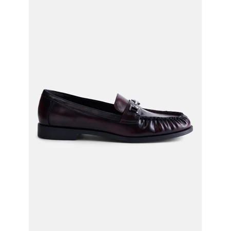 No Boundaries Women's Faux Leather Loafers | Walmart (US)