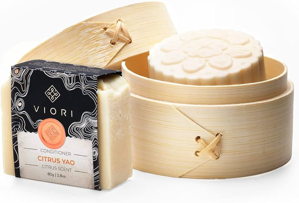 VIORI Citrus Yao Shampoo Bar, Conditioner Bar, and Bamboo Holder Set (Includes Bamboo) - Handcraf... | Amazon (US)