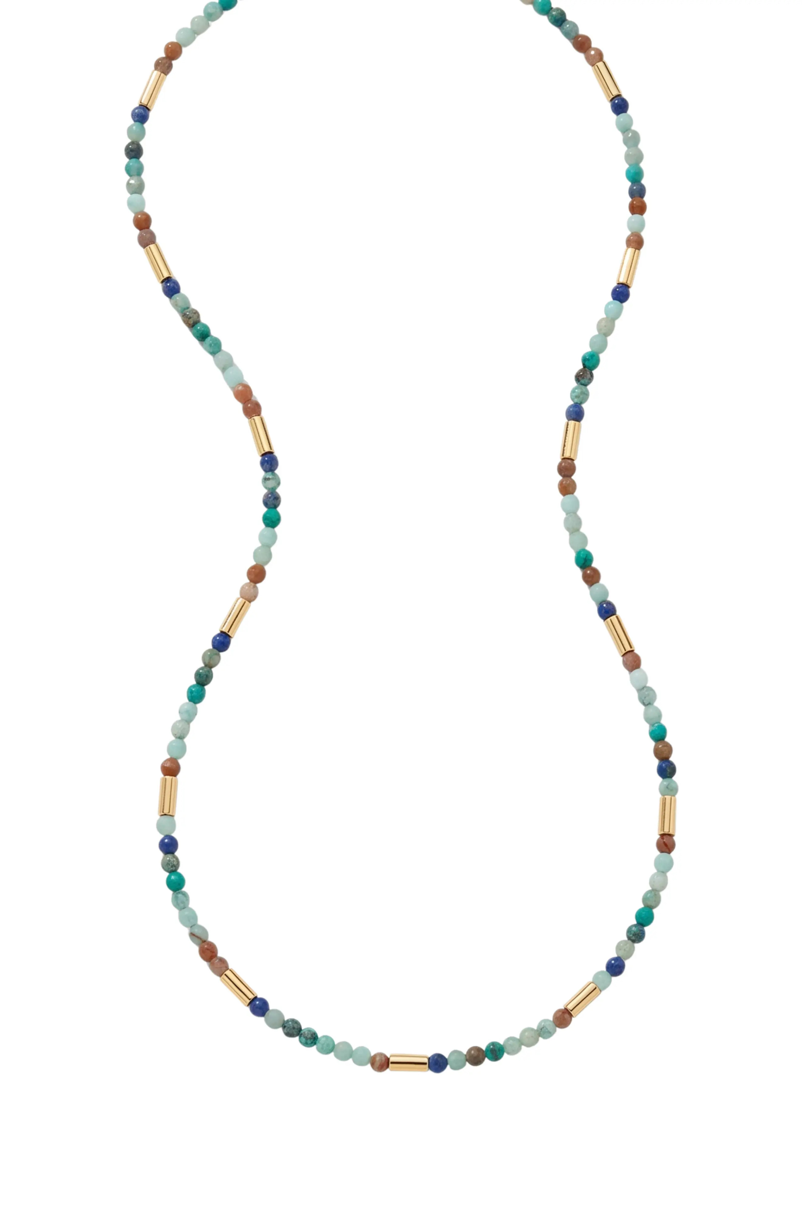 ARGENTO VIVO Multicolor Beaded Necklace in Gold at Nordstrom | Nordstrom