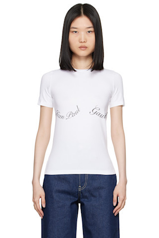 White 'The Jean Paul Gaultier' T-Shirt | SSENSE