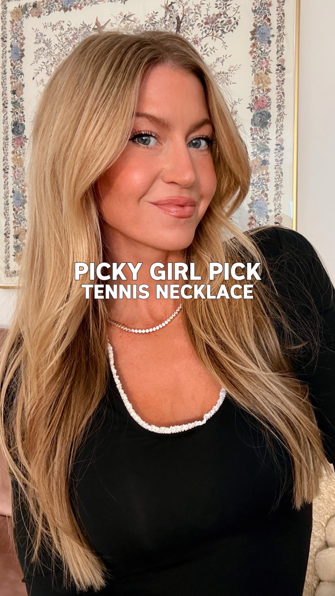 My Picky Girl tennis necklace pick! It stays in place and doesn’t flip, incredibly brilliant and sparkly in real life. I went with the 16” long white sapphire 3mm size. 
Black dress: runs TTS, wearing a S


#LTKootd #LTKWedding #LTKValentine