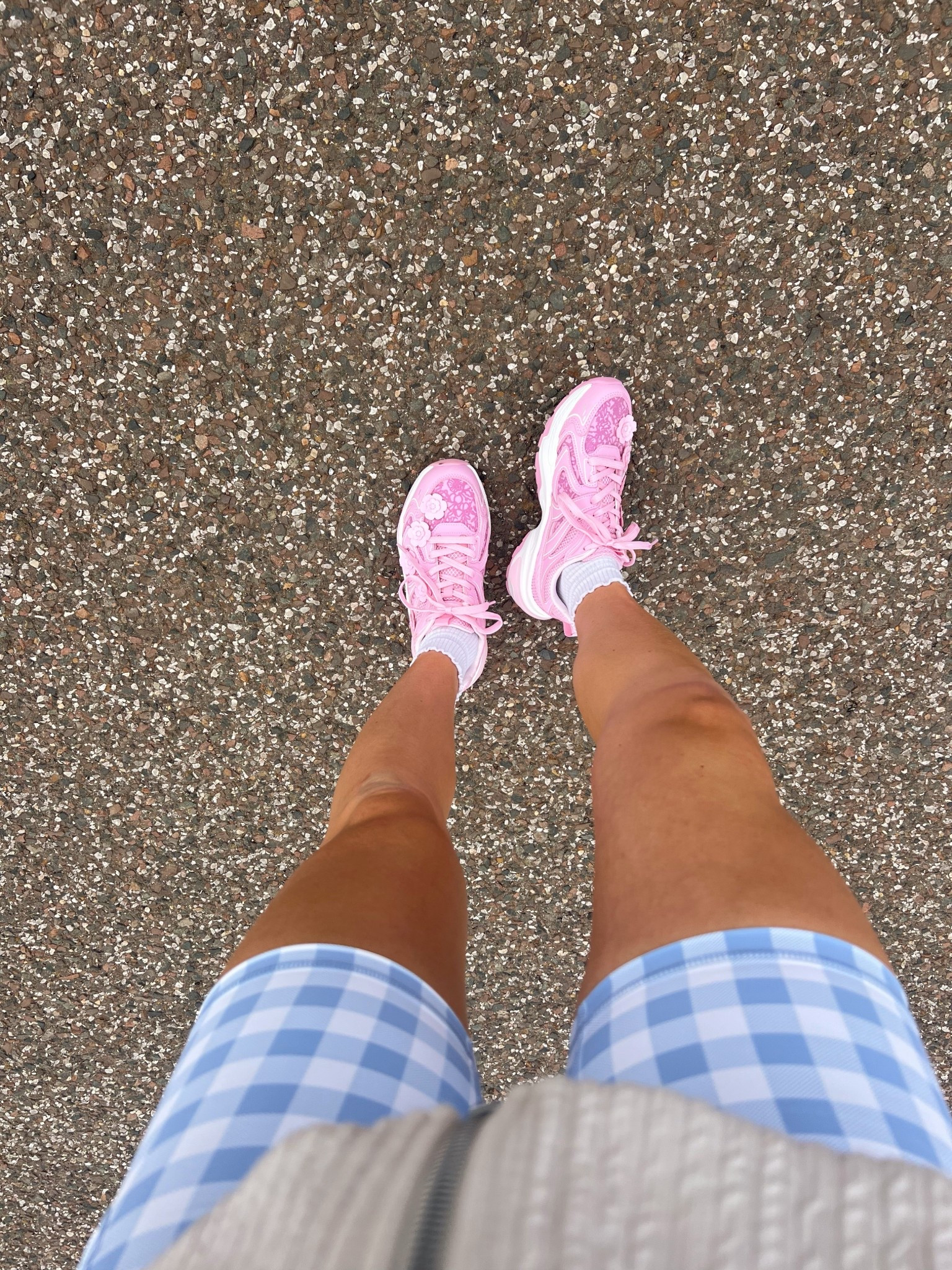 Pink walking shoes from Walmart 

#LTKActive #LTKfitnessgoals