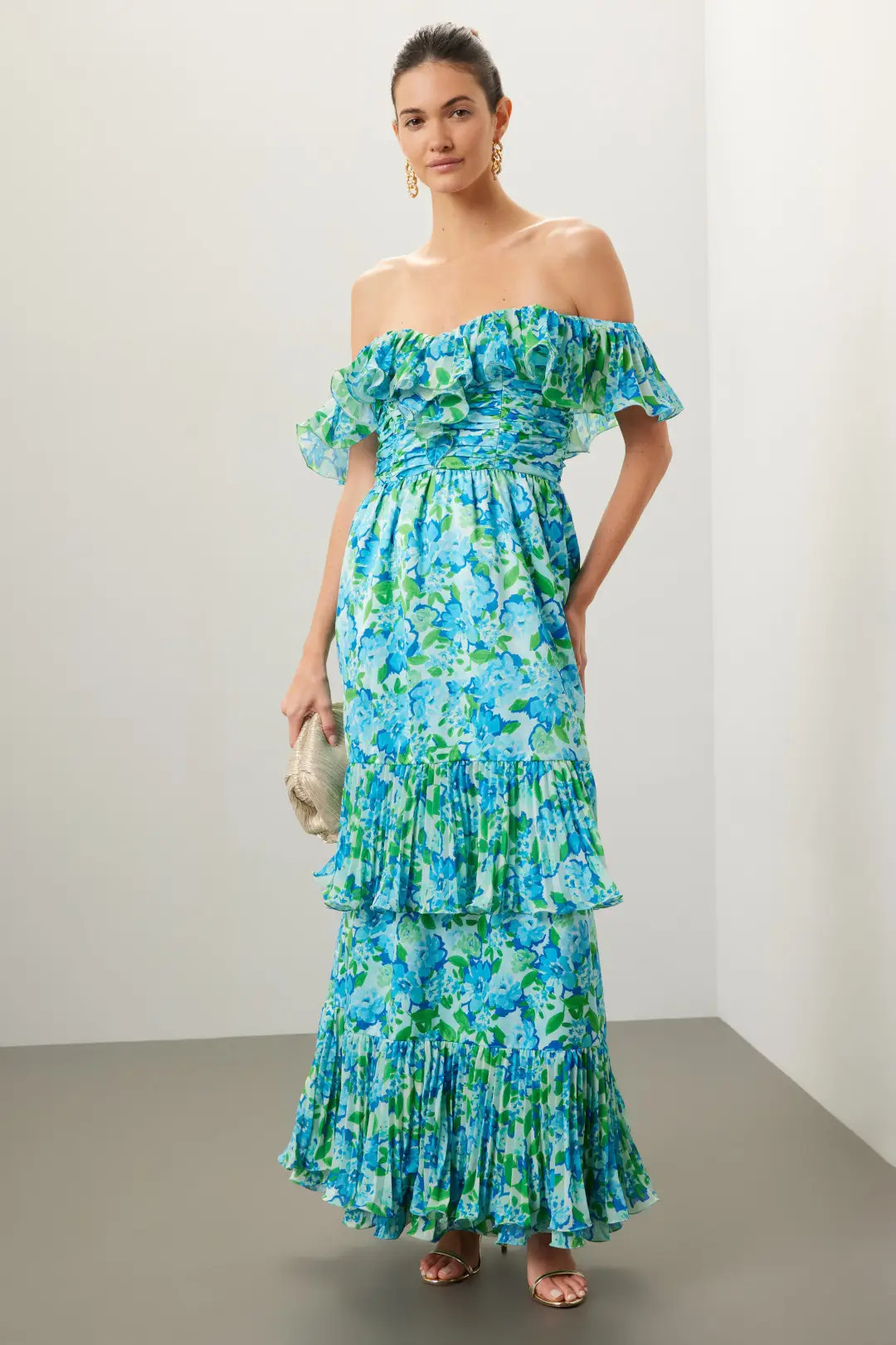 Pia Pleated Midi Dress | Rent the Runway