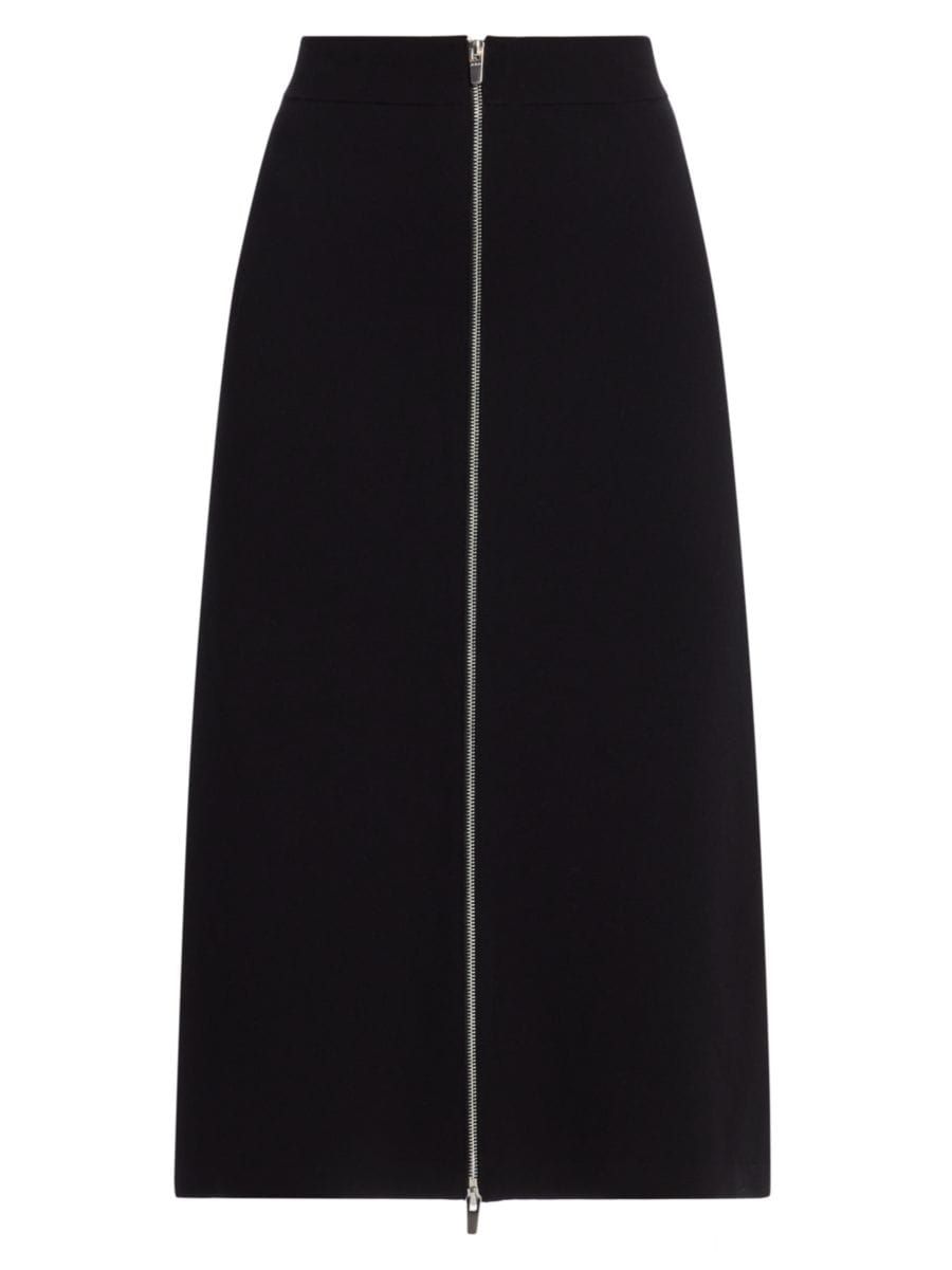 Natalia Front-Zip Knit Maxi Skirt | Saks Fifth Avenue