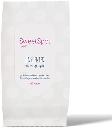 SweetSpot Labs Feminine Wipes for Sensitive Skin, Unscented, with Witch Hazel and Aloe Vera, pH b... | Amazon (US)