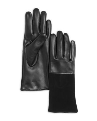 Texture Block Cashmere Lined Leather Gloves - Exclusive | Bloomingdale's (US)