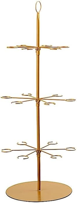Balsa Circle 33" Gold 3-Tier Metal Wine Glass Display Stand Champagne Flute Holder Tree Stand for... | Amazon (US)
