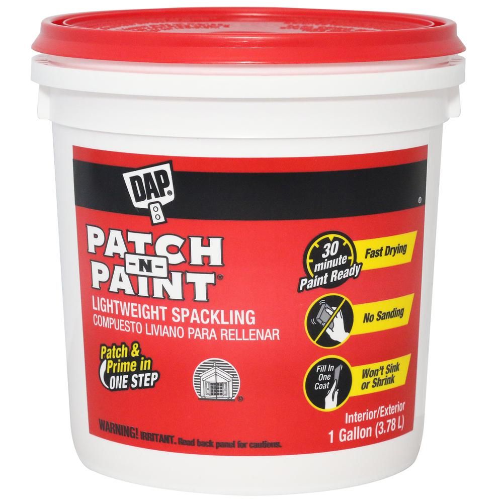 DAP Patch-N-Paint 128 oz. Premium-Grade Lightweight Spackling Paste-01517 - The Home Depot | The Home Depot