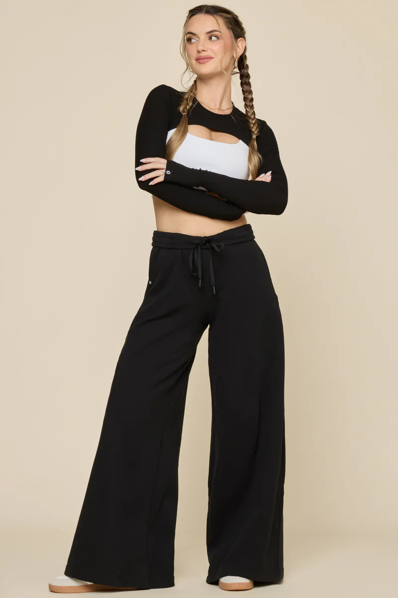 Superwide Sweatpant - Black | POPFLEX