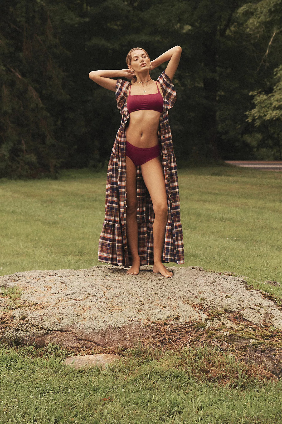 Pilcro Flutter-Sleeve Tiered Midi Dress | Anthropologie (US)