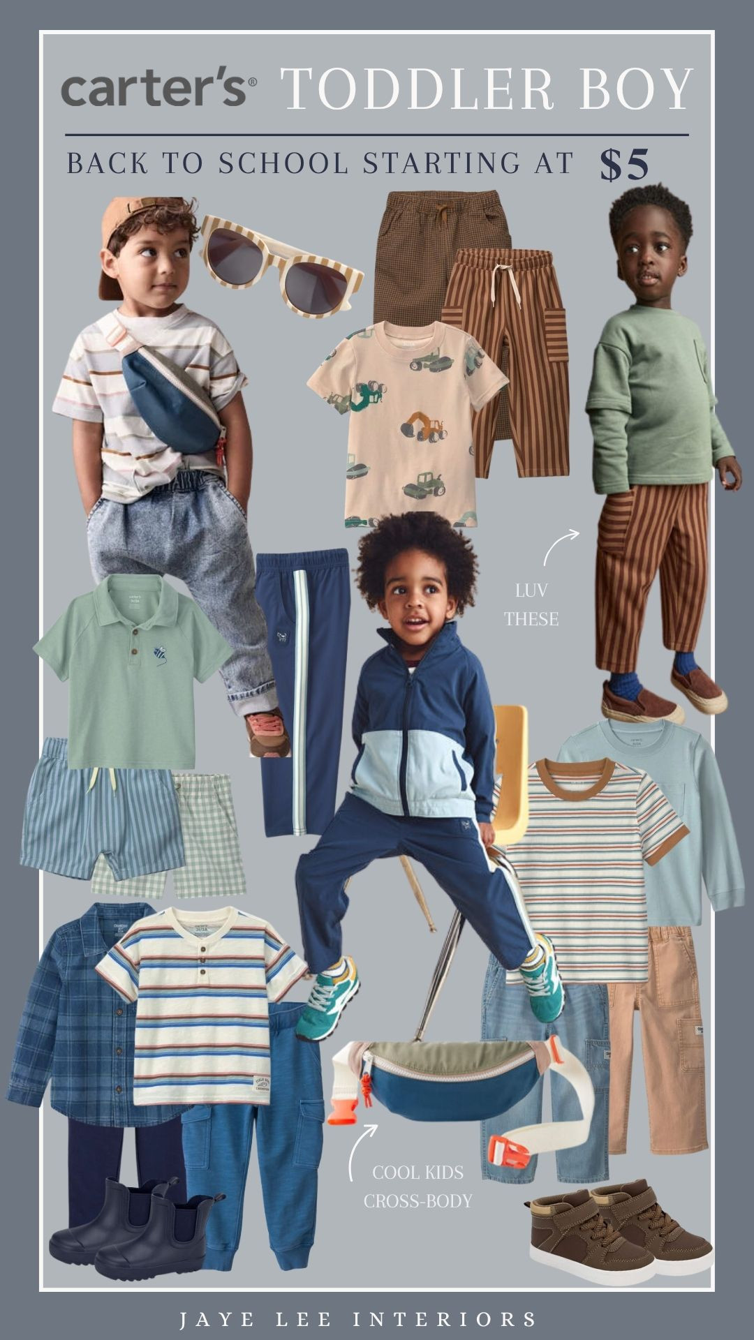Currently filling my cart with all the cuteness, and especially loving the price! tees starting at just $5!! Carter's has some adorable styles on sale, and launched just in time for #BackToSchool. toddler jackets, joggers, hoodies and shirts for Fall, toddler boy clothes, Toddler style, Back to school boy clothes, toddler Fall clothes, toddler boy graphic tees, little boy clothes, toddler boy style, kids shoes, toddler boy shoes, toddler boy sneakers #LTKautumn #jleeinteriors #LTKFindsUnder50

#LTKKids#LTKBaby#LTKSeasonal#LTKSaleAlert

#LTKmomlife
