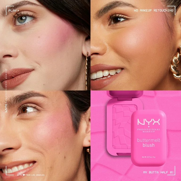 NYX Professional Makeup Buttermelt Powder Blush, My Butta Half | Walmart (US)