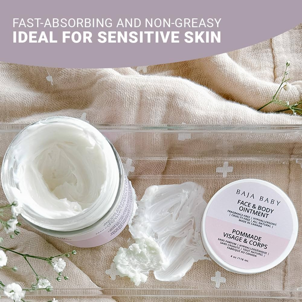 Baja Baby Face and Body Ointment - Organic, Vegan, EWG VERIFIED™ - Ideal for Sensitive Skin, Cr... | Amazon (US)