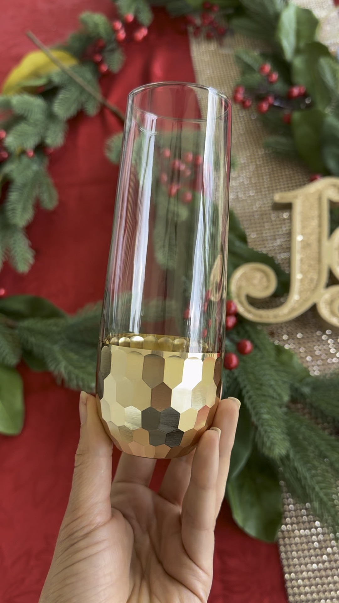 I have found the PERFECT Christmas Bellini or mimosa glassware! They’d also be perfect for champagne. Please note: the product in this video is from a product in my Amazon store which unfortunately I’m unable to link here. You can find me by searching The Mindful Mocktail Amazon Storefront OR I found these almost identical ones for sale at Target! I’ve linked the tumblers too because they are just gorgeous. Cheers! 

#LTKGiftGuide #LTKSeasonal #LTKHoliday