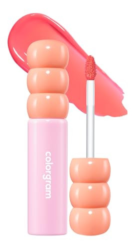 COLORGRAM FRUITY GLASS TINT 11 BUBBLES PINK | Long-Lasting Glossy Lip Tint for Effortless Glow | Radiant, Non-Sticky | Korean Beauty Lip Gloss for Daily Wear | Amazon (US)
