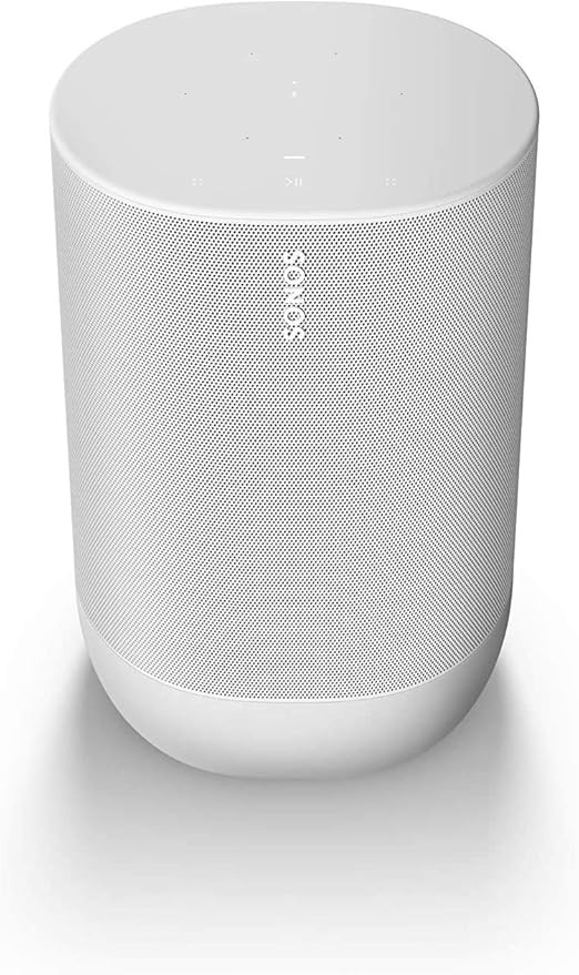 Sonos Move - Battery-Powered Smart Speaker, Wi-Fi and Bluetooth with Alexa Built-in - Lunar White | Amazon (US)