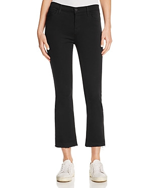 J Brand Selena Cropped Bootcut Jeans in Black Bastille | Bloomingdale's (US)