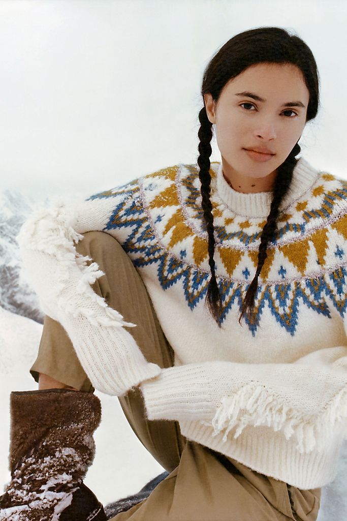 Glenna Fringed Sweater | Anthropologie (US)