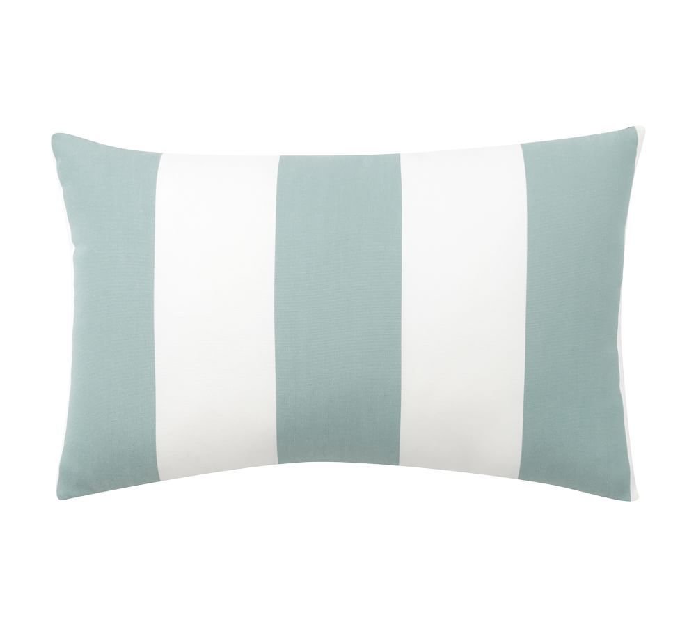 Sunbrella® Awning Striped Indoor/Outdoor Pillows | Pottery Barn (US)