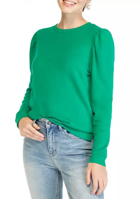 Women's Long Puff Sleeve Sweatshirt | Belk