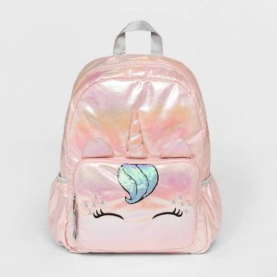 Girls' Iridescent Unicorn Backpack - Cat & Jack™ Pink | Target