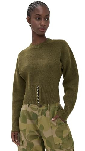 Lioness Women's Dion Knit, Olive, Green, XXXXS | Amazon (US)