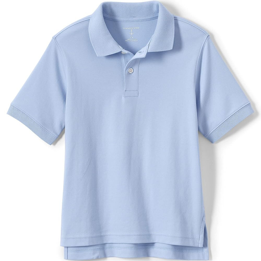 Lands' End School Uniform Kids Short Sleeve Interlock Polo Shirt | Amazon (US)