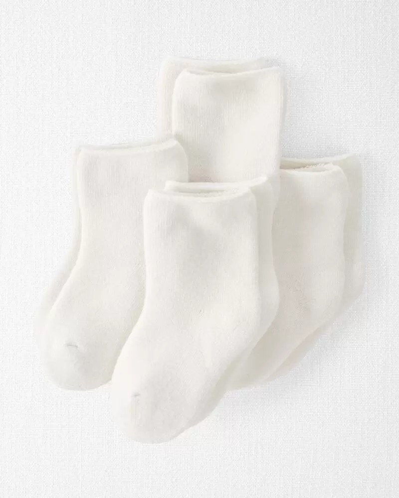 4-Pack Organic Cotton Terry Socks | Carter's