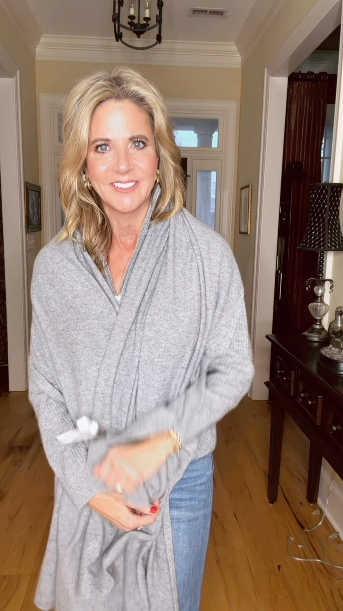 Obsessed with this oversized cashmere wrap.  It comes in tons of colors, and would make a great gift !

#LTKStyleTip #LTKSeasonal #LTKOver40