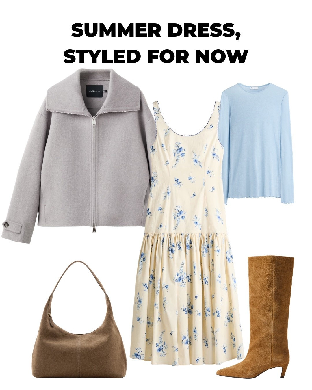 Your summer dress doesn’t have to wait for heatwaves. Styled with the right layers and accessories, it becomes a very smart transitional look.

#LTKcanada #LTKstyletip #LTKover50style
