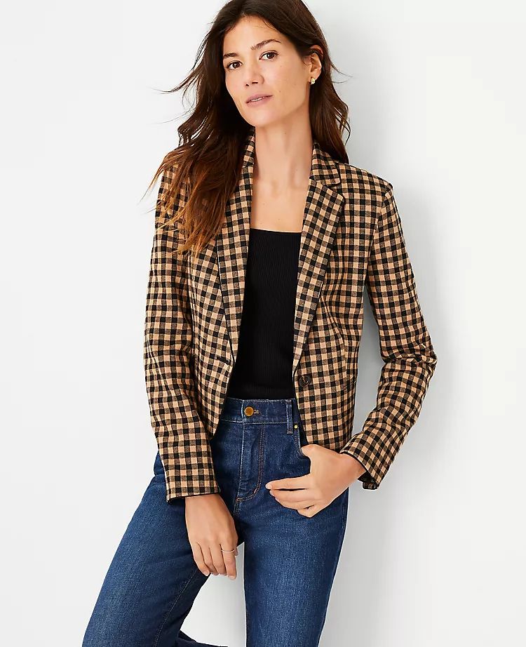 The Newbury Blazer in Check | Ann Taylor (US)