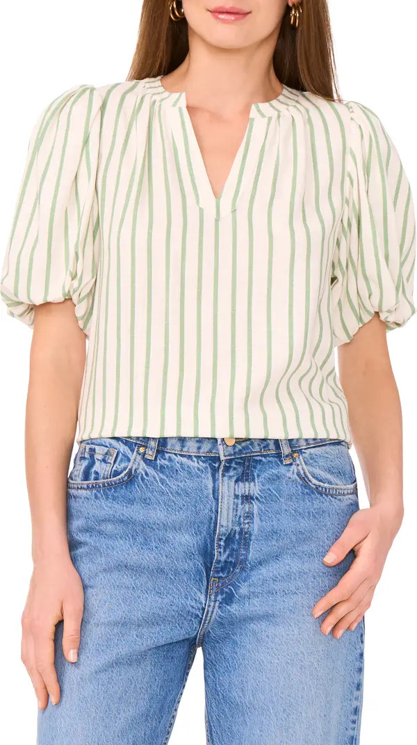 Stripe Puff Sleeve Top | Nordstrom Rack