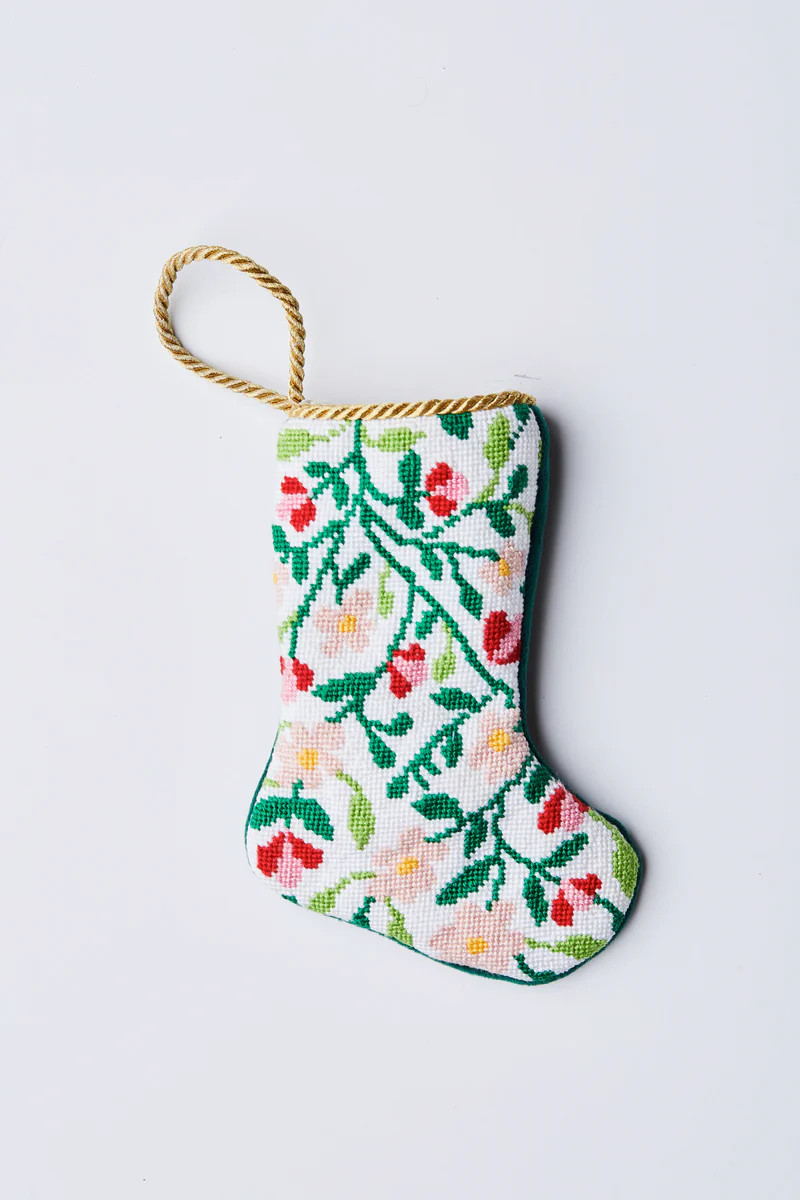 Floral Cascade by Hibiscus Linens | Bauble Stockings