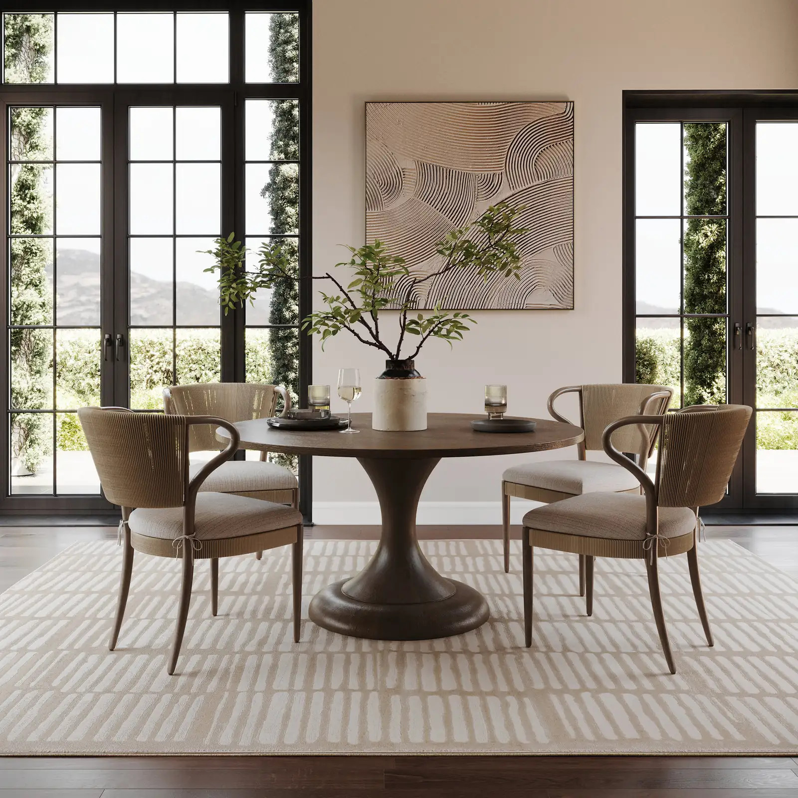 Color: CreamCranbury Plush Textured Washable Rug | Green Green swatchCranbury Plush Textured Wash... | Rugs USA