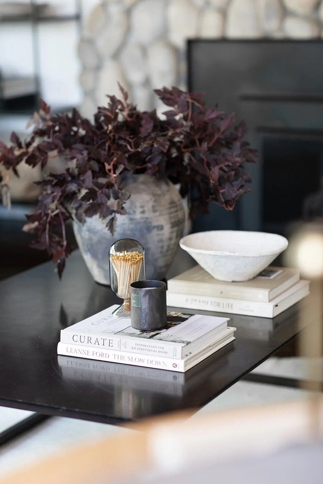 Moody Neutral Coffee Table Styling

Layered neutrals, cozy textures, and a few moody accents are my favorite way to make a space feel collected and high end without trying too hard. Loving the deep burgundy stems mixed with creamy ceramics and stacked design books for an effortless summer-to-fall transition look. Shop all the details linked here.

#LTKSaleAlert #LTKSeasonal #LTKHome