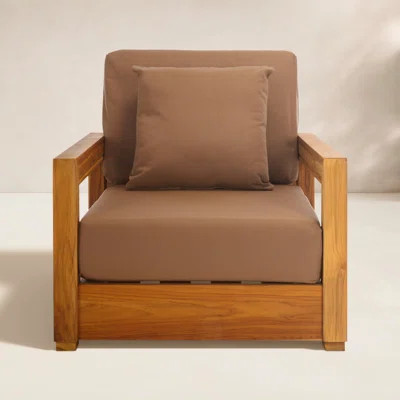 Melrose Teak Outdoor Lounge Chair | Wayfair North America
