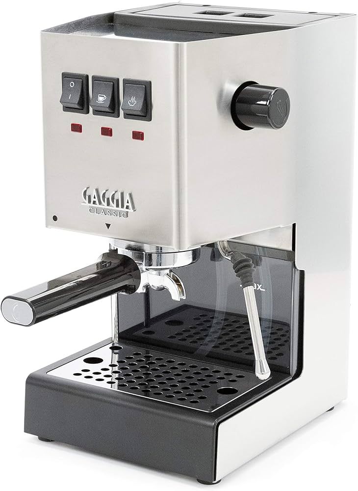 Gaggia RI9380/46 Classic Pro Espresso Machine, 21 Liters,Solid, Brushed Stainless Steel | Amazon (US)