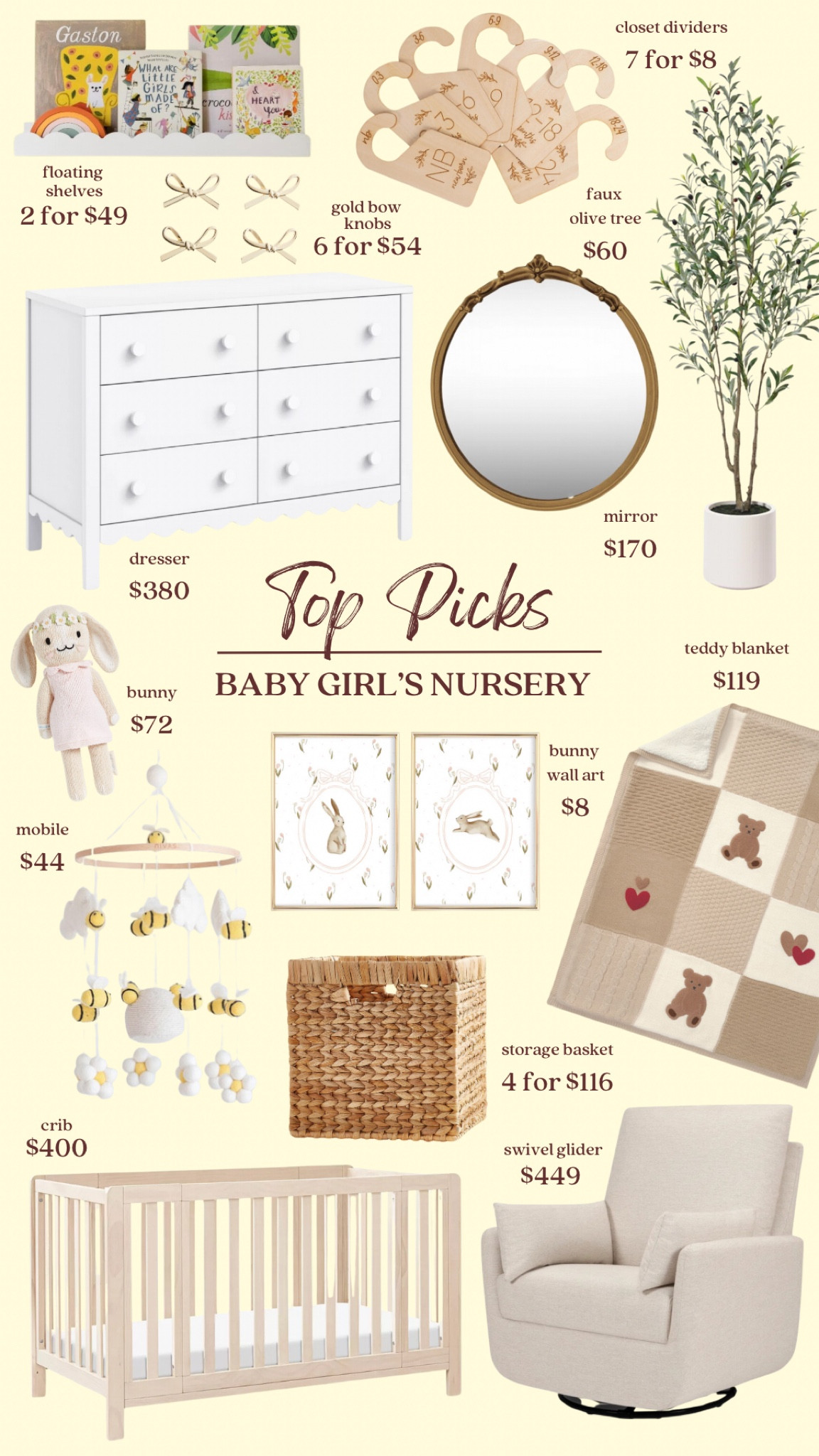 All the pretty little details of my baby girl’s nursery 🎀🐝🐰

#LTKBump #LTKHome #LTKFamily