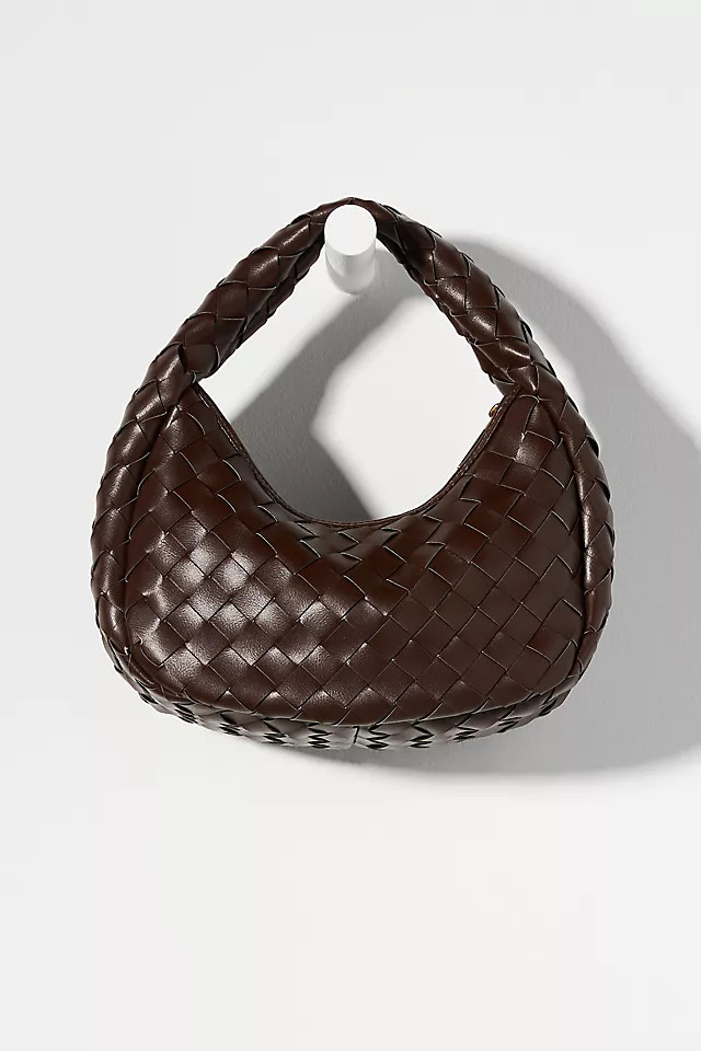The Inez Woven Faux Leather Bag | Anthropologie (US)