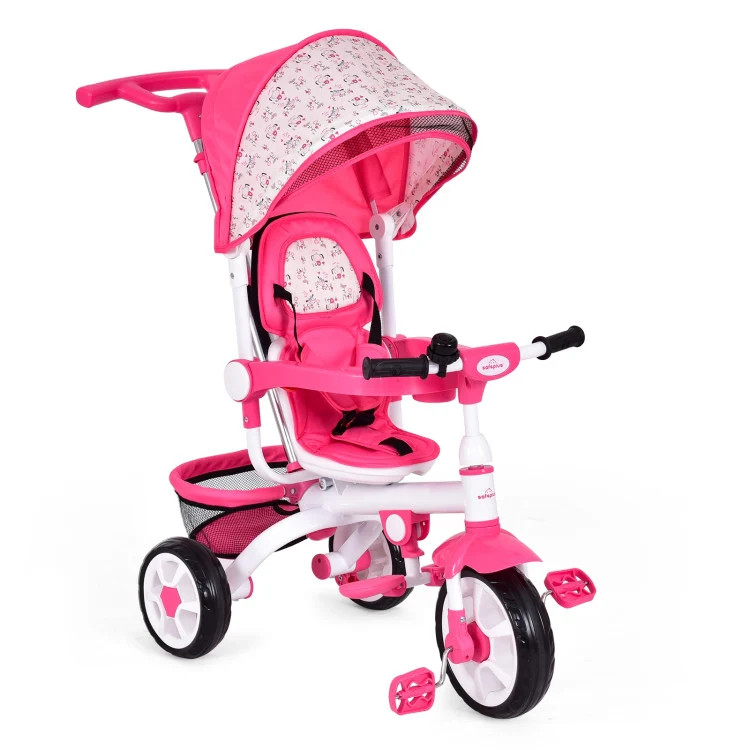 4-in-1 Baby Stroller Tricycle with Round Canopy | REBEL (formerly Rebelstork)