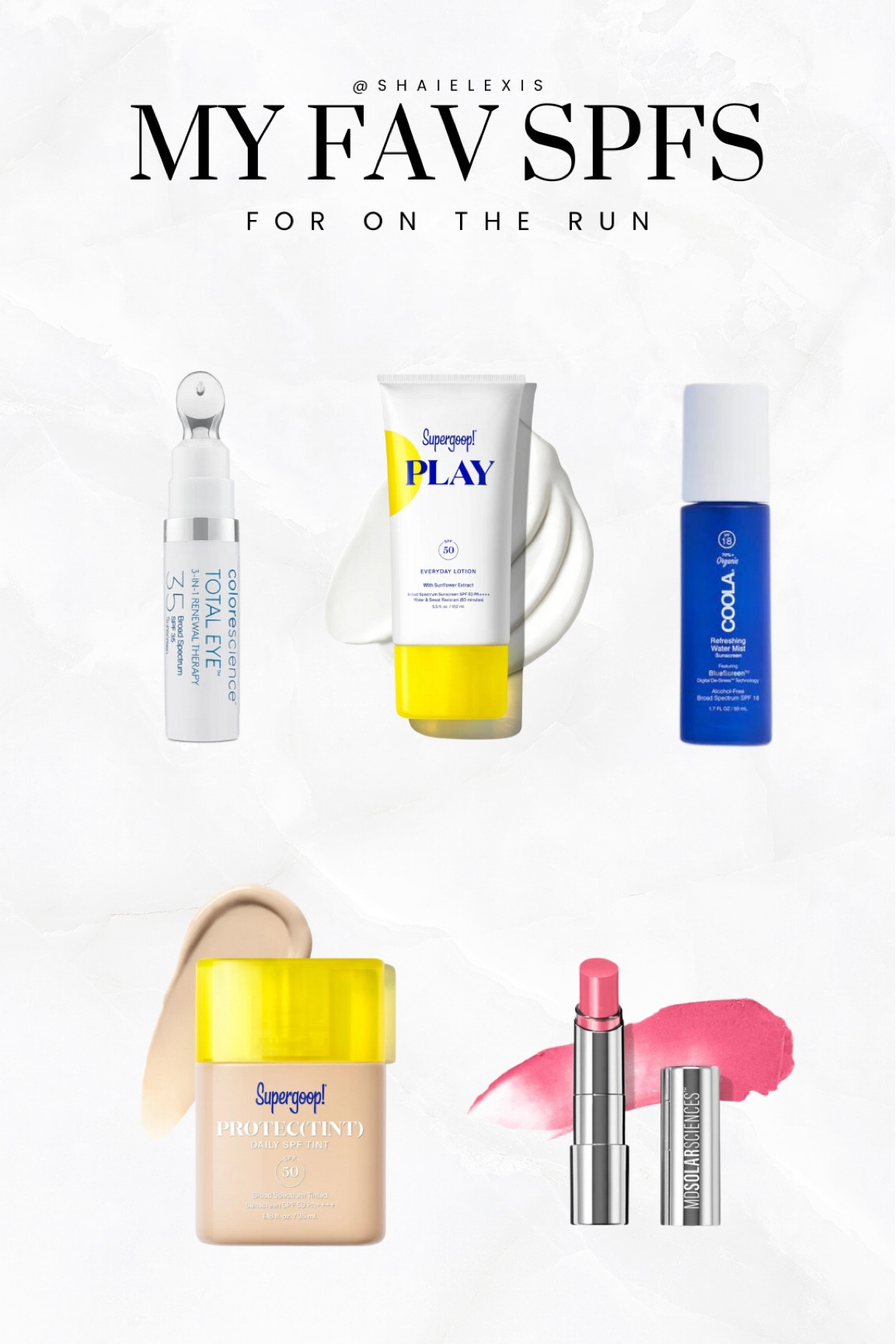 Fav sunscreens for on the go! 

Supergoop sunscreen, summer Fridays sunscreen, Tula sunscreen, shiseido sunscreen, kopari sunscreen, favorite sunscreens, Sephora sunscreens, top sunscreens, sunscreen spring 2024

#LTKBeauty #LTKFindsUnder100 #LTKActive