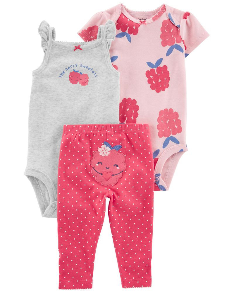 3-Piece Floral Little Short Set | Carter's