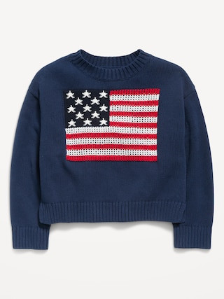 Long-Sleeve Pullover Sweater for Girls | Old Navy (US)