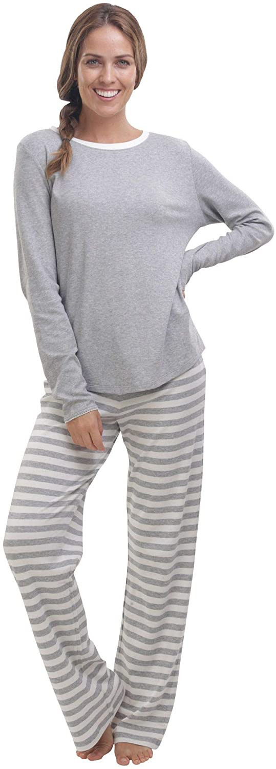 jijamas Incredibly Soft Pima Cotton Women's Pajamas Set - "The Soul Mate" | Amazon (US)