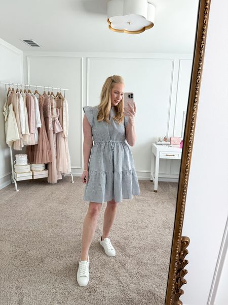 This mini dress with flutter sleeves from Walmart is perfect casual outfit for spring and summer. Pair with some white sneakers for an easy everyday look  

#LTKSeasonal #LTKstyletip #LTKfindsunder100