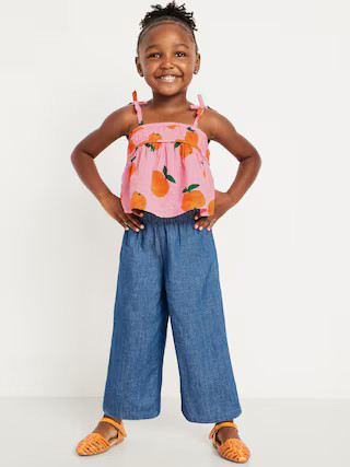 Sleeveless Printed Top and Wide-Leg Pants Set for Toddler Girls | Old Navy | Old Navy (US)
