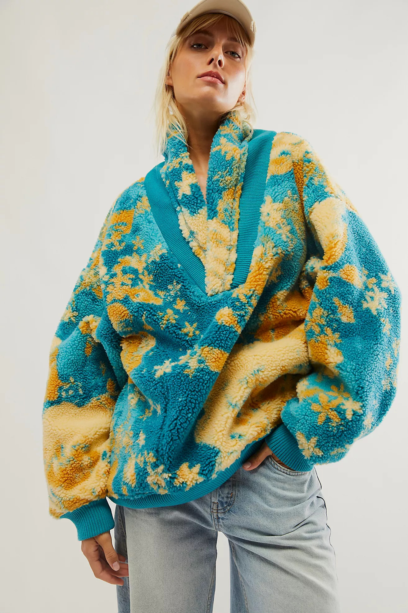 Rosie Printed Sherpa Jacket | Free People (Global - UK&FR Excluded)